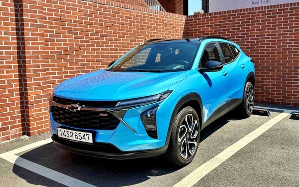 쉐보레 트랙스 크로스오버의 외관 모습.[사진=김태준 기자]