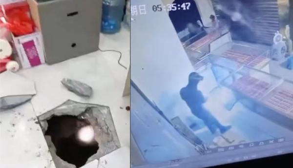 “금은방 바닥에서 웬 사람이”…의문의 男, 헤드랜턴 켜고 벌인 일