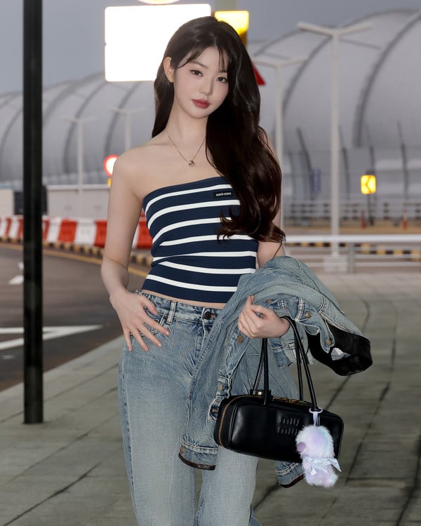 아이브 장원영·미야오 엘라, 미우미우 2026 봄/여름 컬렉션 패션쇼 참석 차 출국! 공항에서도 빛나는 여신美