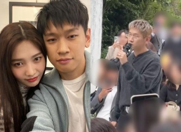 크러쉬, ‘♥조이’ 여동생 결혼식서 포착…“달달 애정 과시”