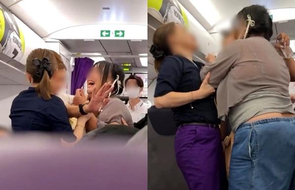 탑승 전부터 싸우더니…"남친 옆에 앉을래" 女승객 생떼, 70분 이륙 지연