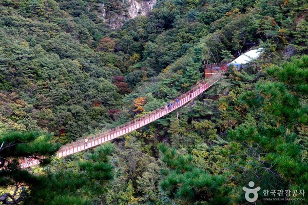 가을에 가볼 만한 곳, 파주 감악산 출렁다리가 선사하는 절경